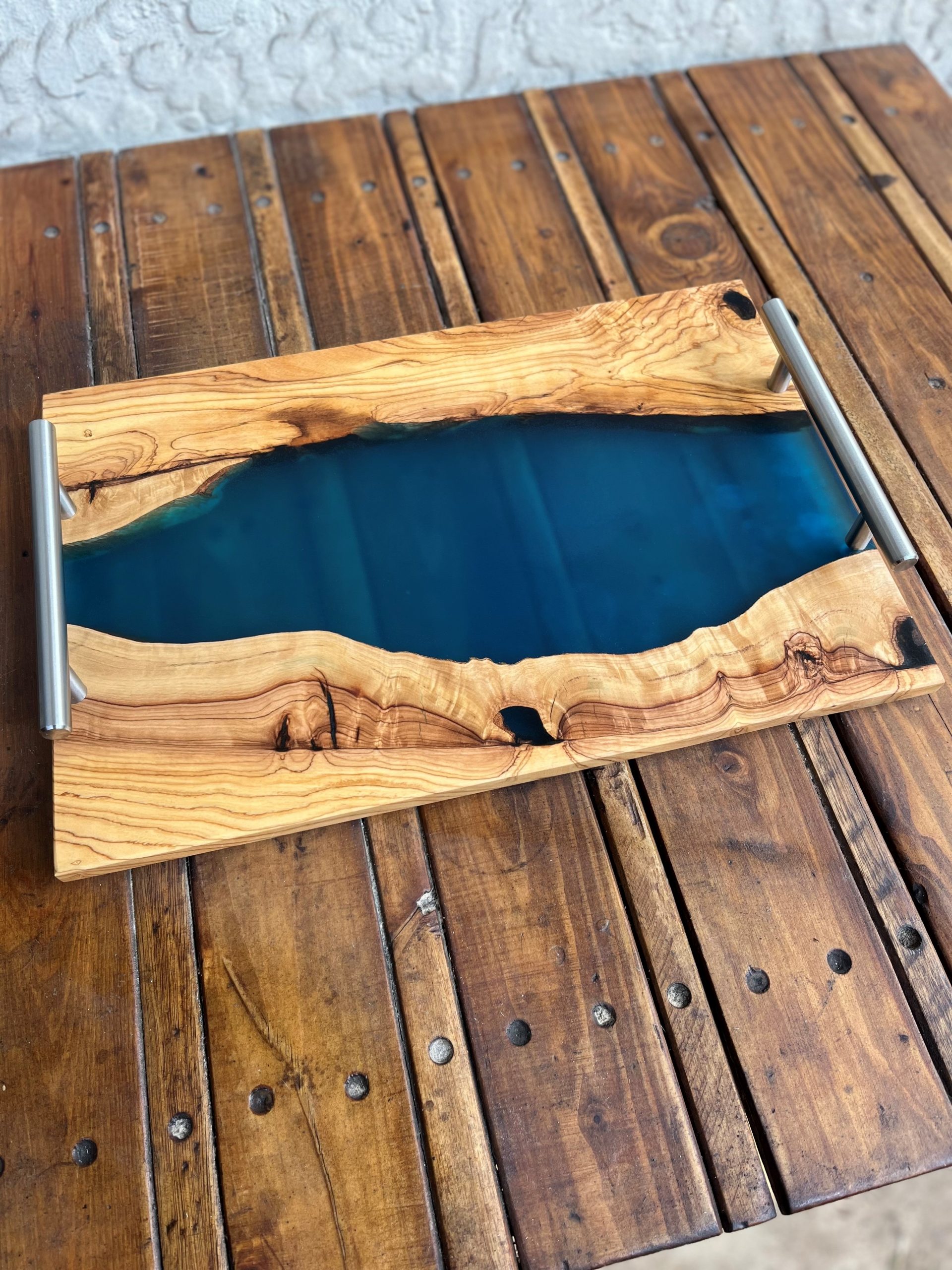 Wild Olive Serving Tray - Translucent Blue - Image 5
