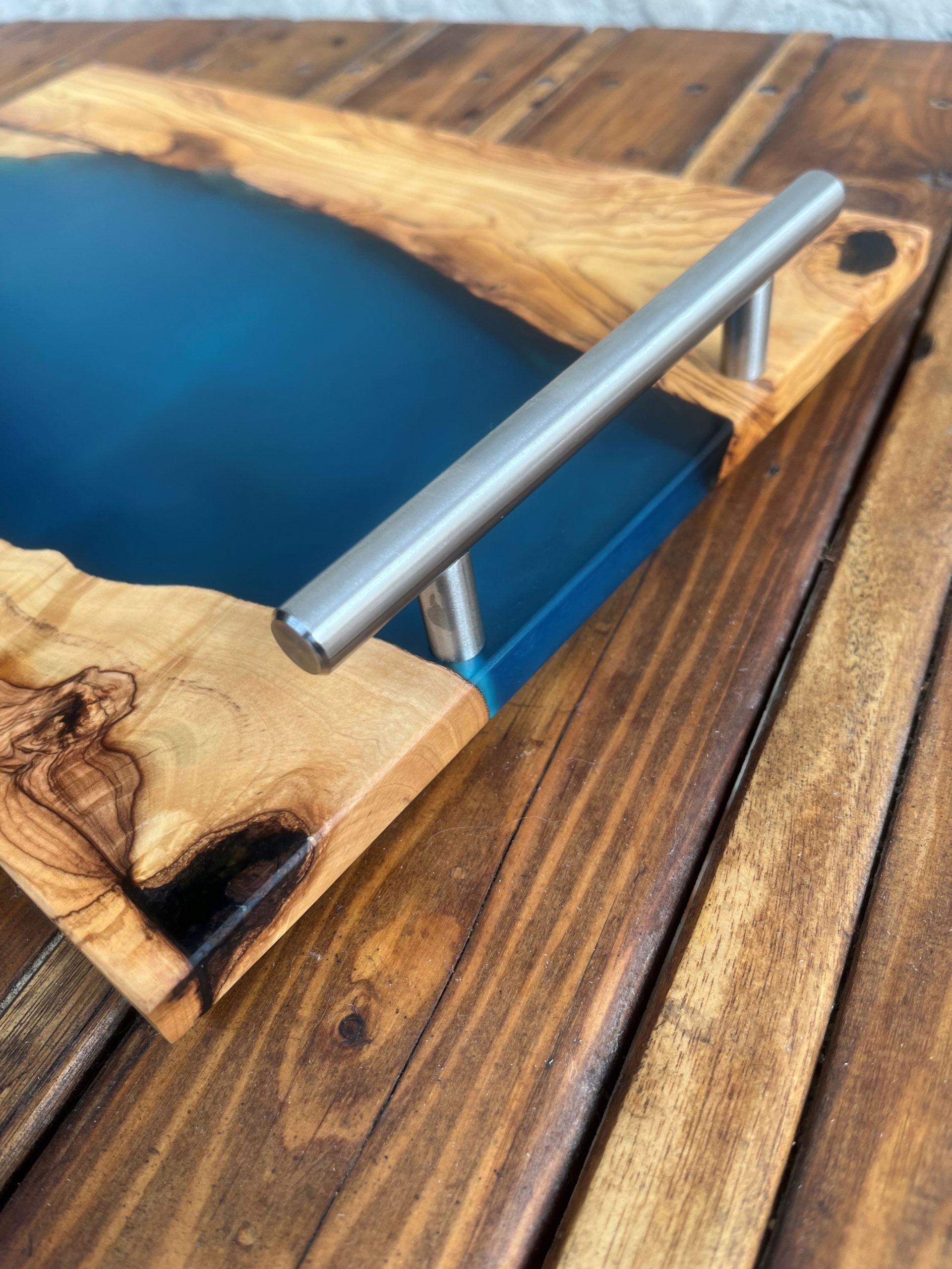 Wild Olive Serving Tray - Translucent Blue - Image 2