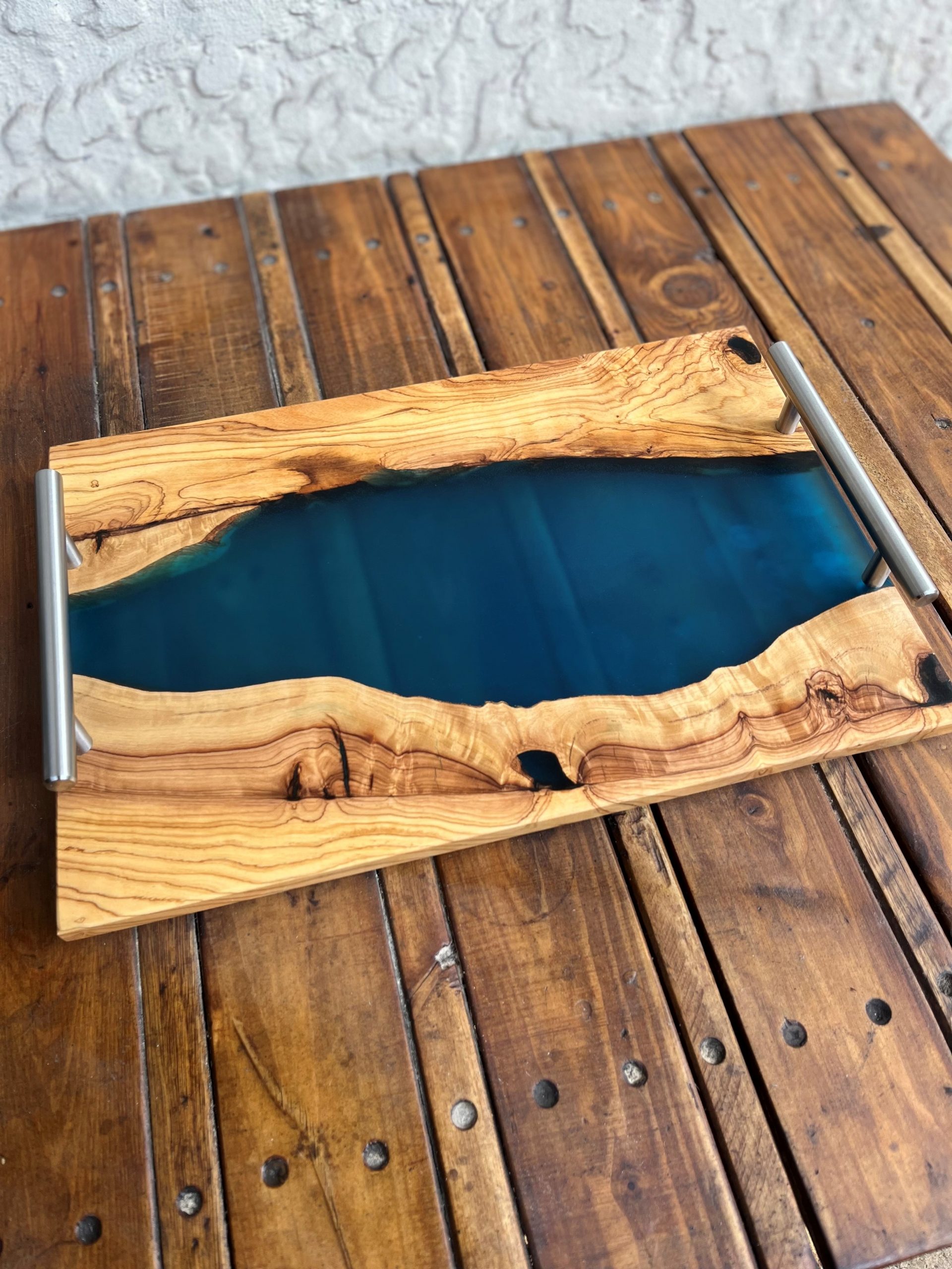 Wild Olive Serving Tray - Translucent Blue - Image 3